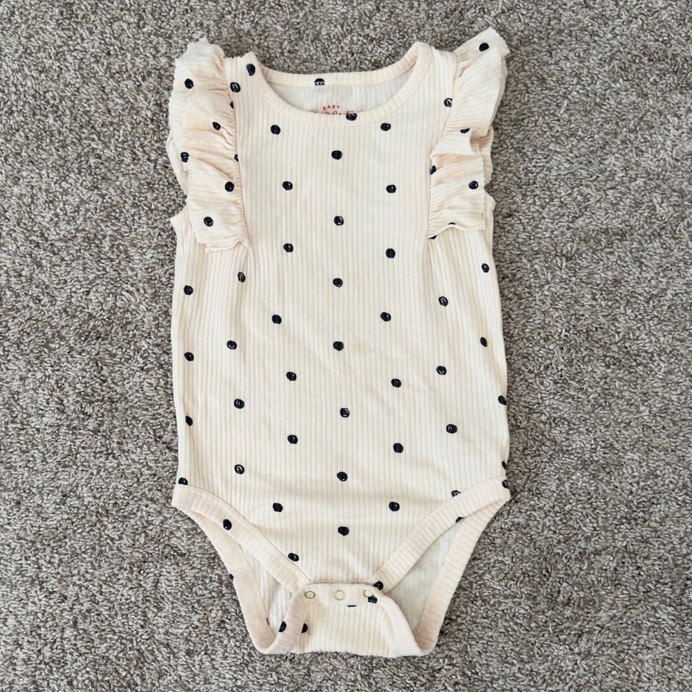 Cat & Jack baby girl toddler girl polka dot bodysuit onesie outfit 18 months